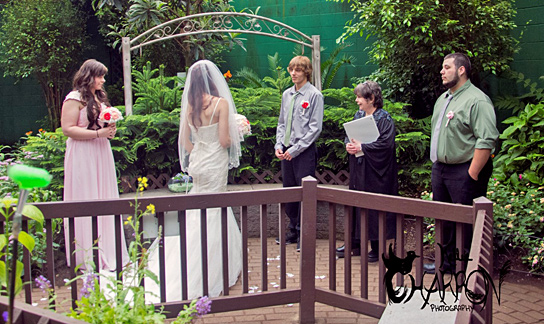 A recent Wedding Ceremony at The Butterfly Place